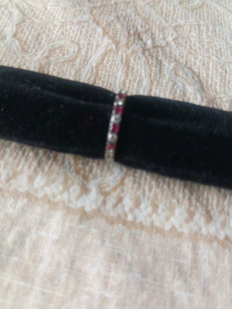 Meia aliança Ouro branco 18 k - Foto 2