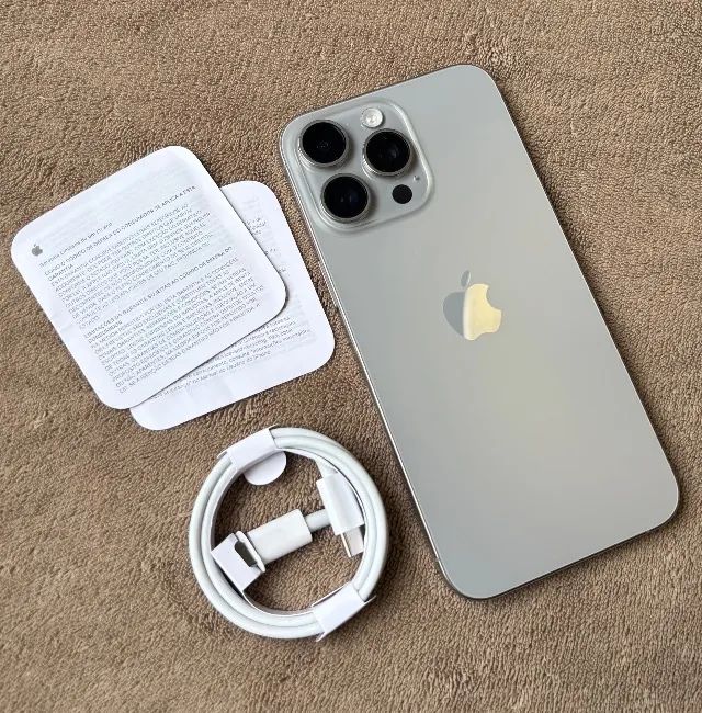 Iphone 15 Pro Max 256GB | Natural Titanium - Celulares e