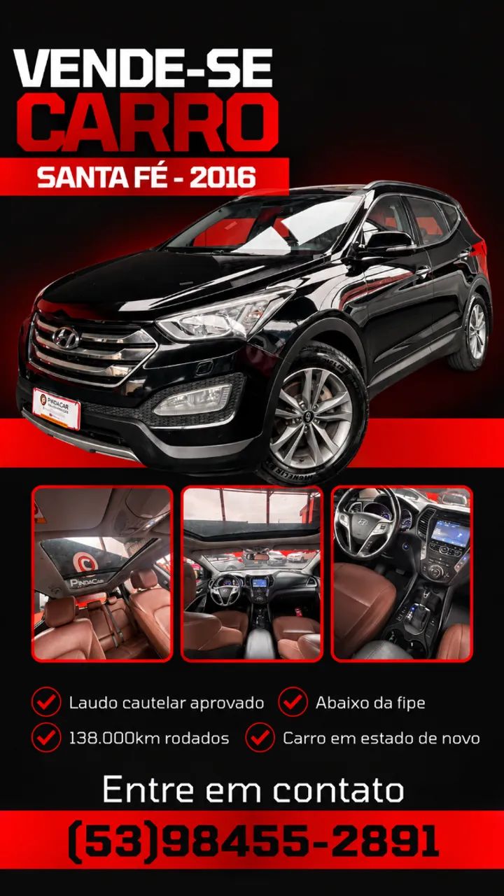 Hyundai Santa Santa Fe/GLS 3.3 V6 4X4 Tiptronic 2016