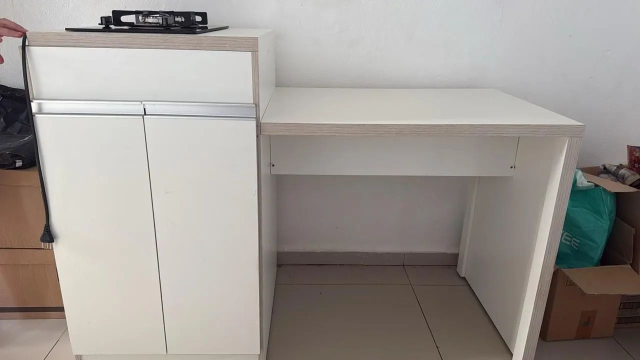 Cooktop com móvel incluso 