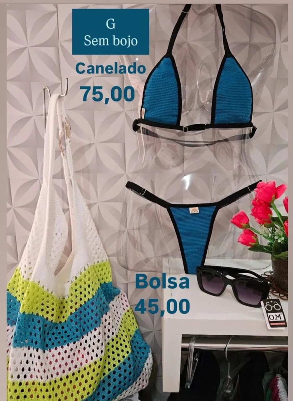 Biquíni  de tecido,similar a fita - Foto 3
