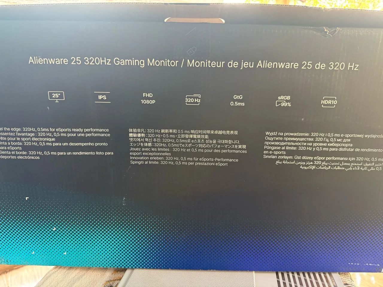 Monitor Alienware 25pol 320hz - Foto 5