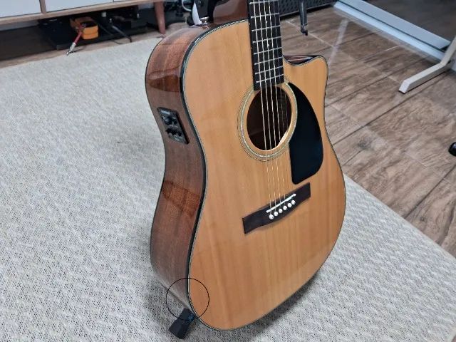 Violão Fender CD60CE Nat Elétrico Captação Fishman - Foto 2