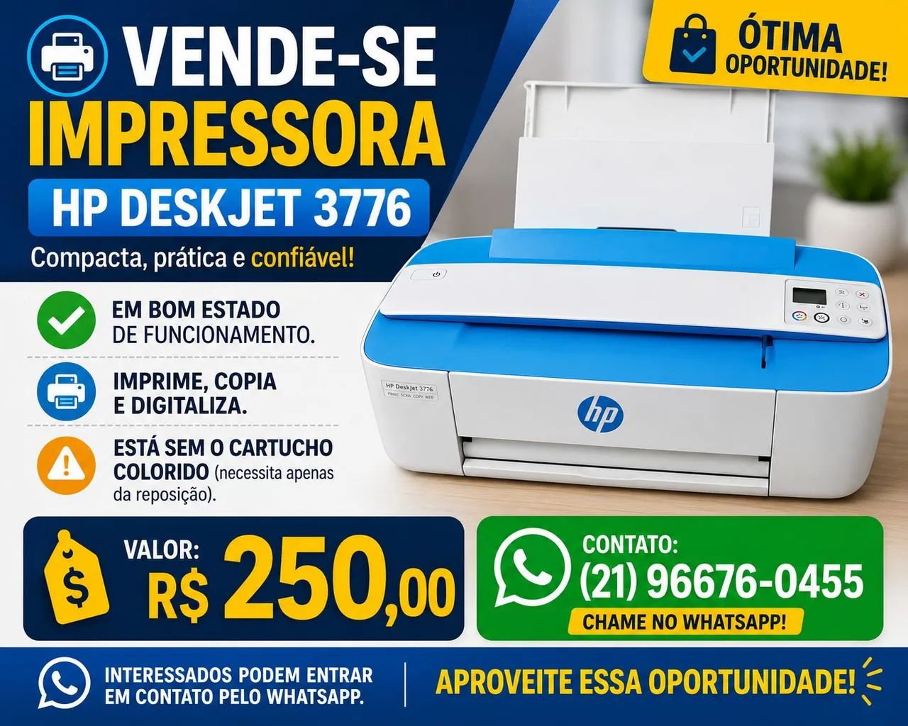 Impressora Hp 3776