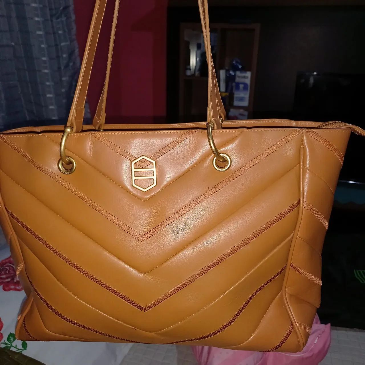 Bolsa couro legítimo  - Foto 4