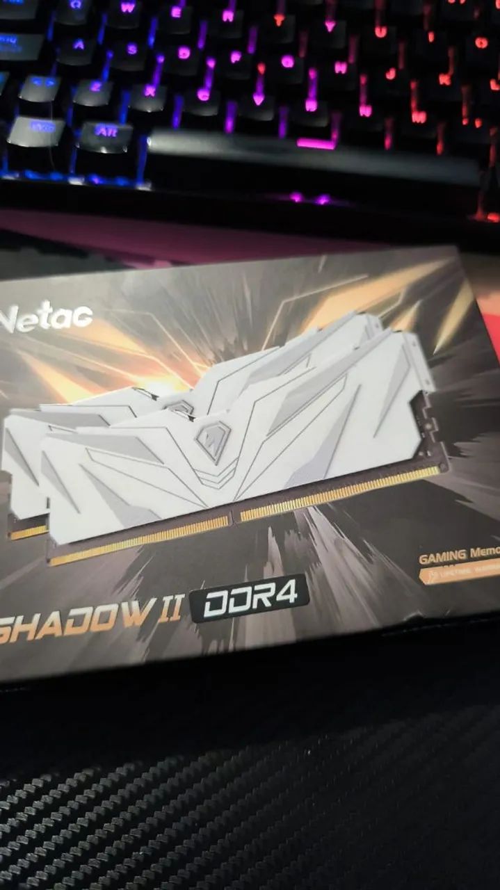 Memória RAM Netac Shadow II White 2x8GB - Foto 4