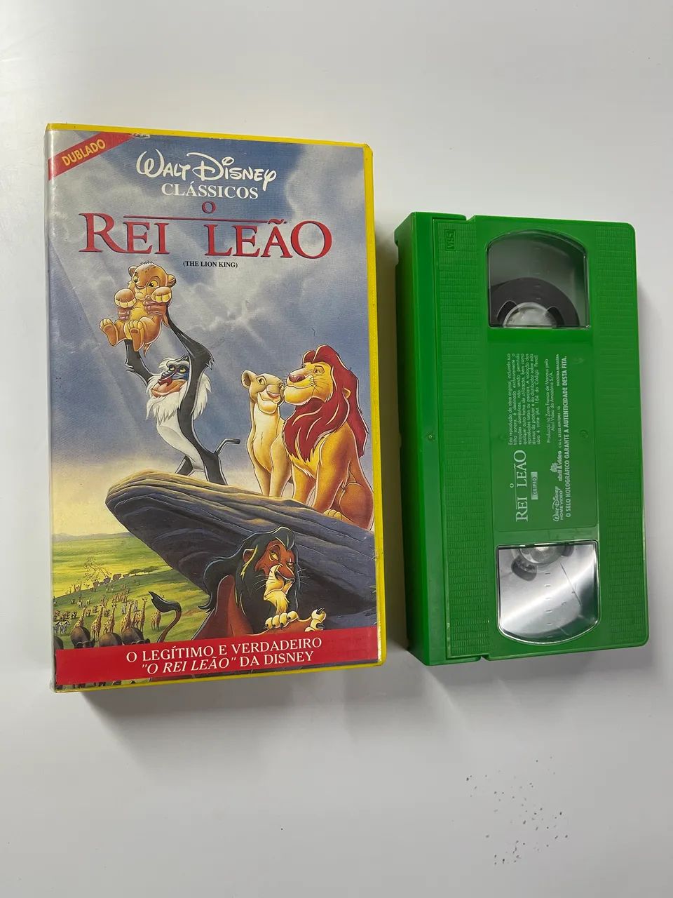 Vhs O rei leão original fita verde dublado - CDs, DVDs etc