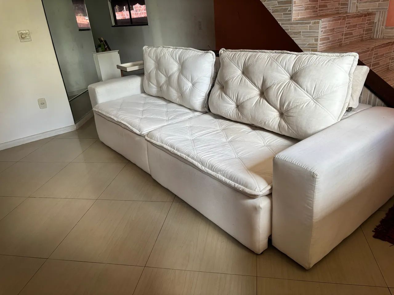 Sofá em linho de altíssima qualidade comprado por 5 mil  - Foto 3