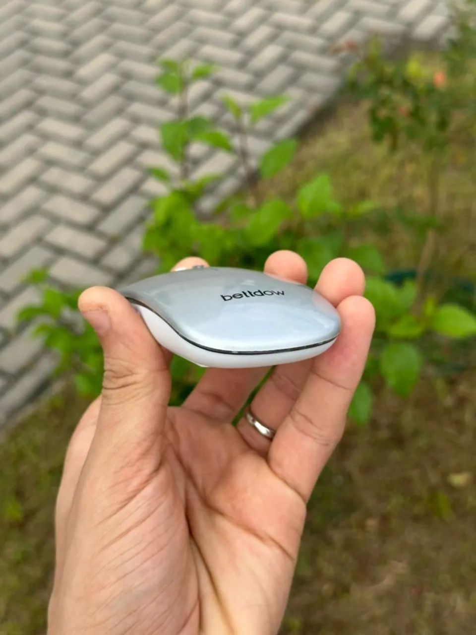 MOUSE SEM FIO LED 2.4G PRATA - Foto 5