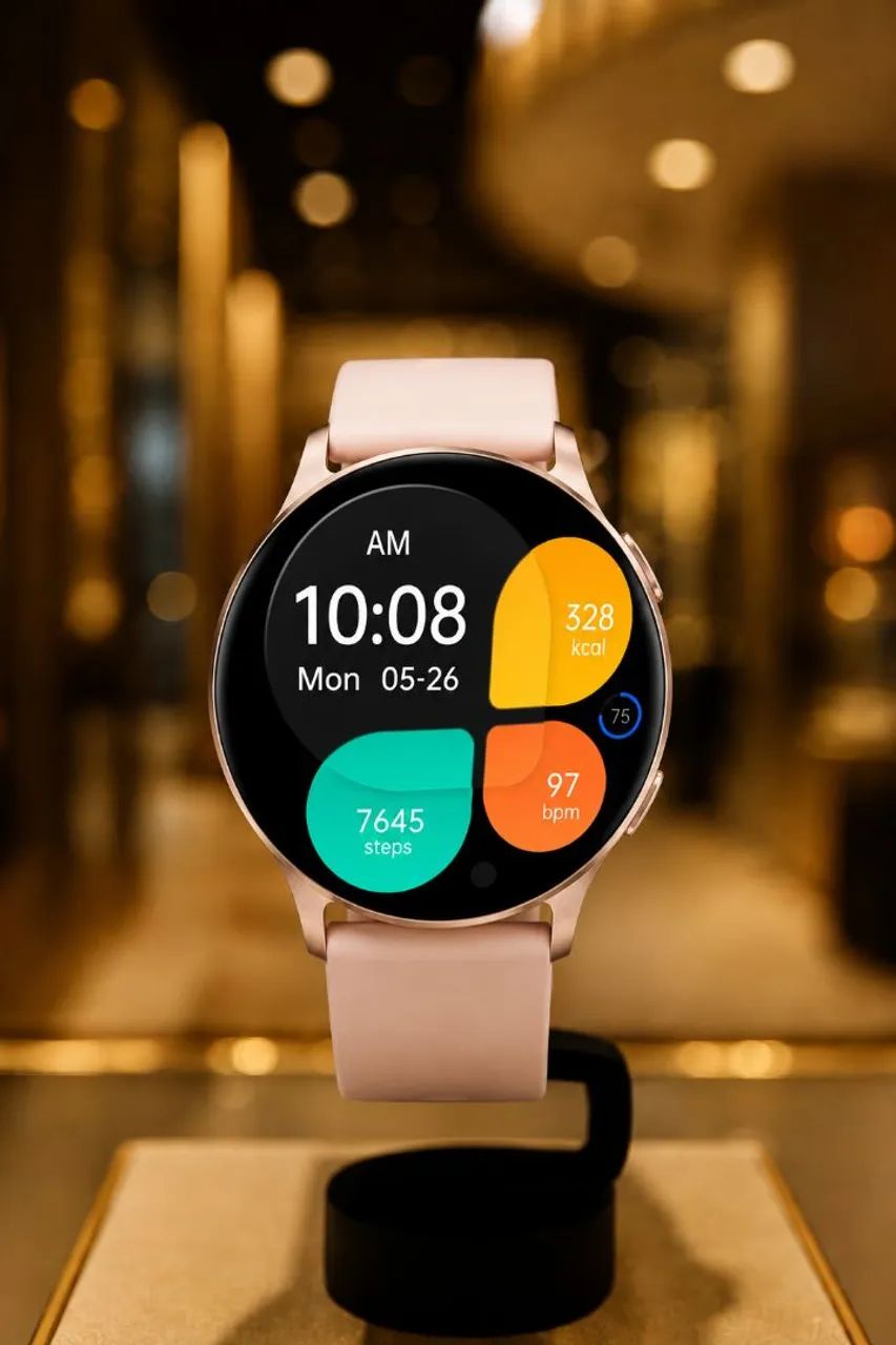 Smartwatch KM100 Dourado Premium ? - Foto 3