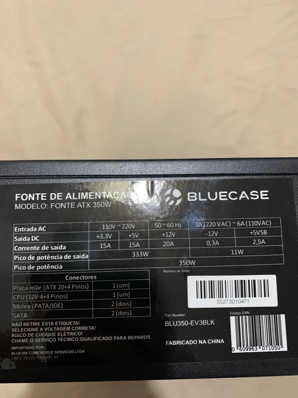 Fonte bluecase 350w - Foto 2