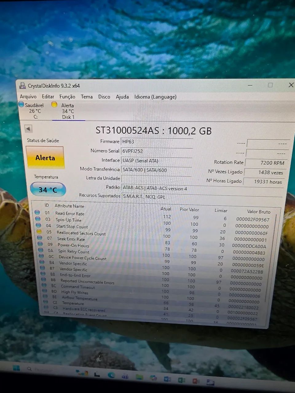 HD SEAGATE 1TB COM ALARME  - Foto 2