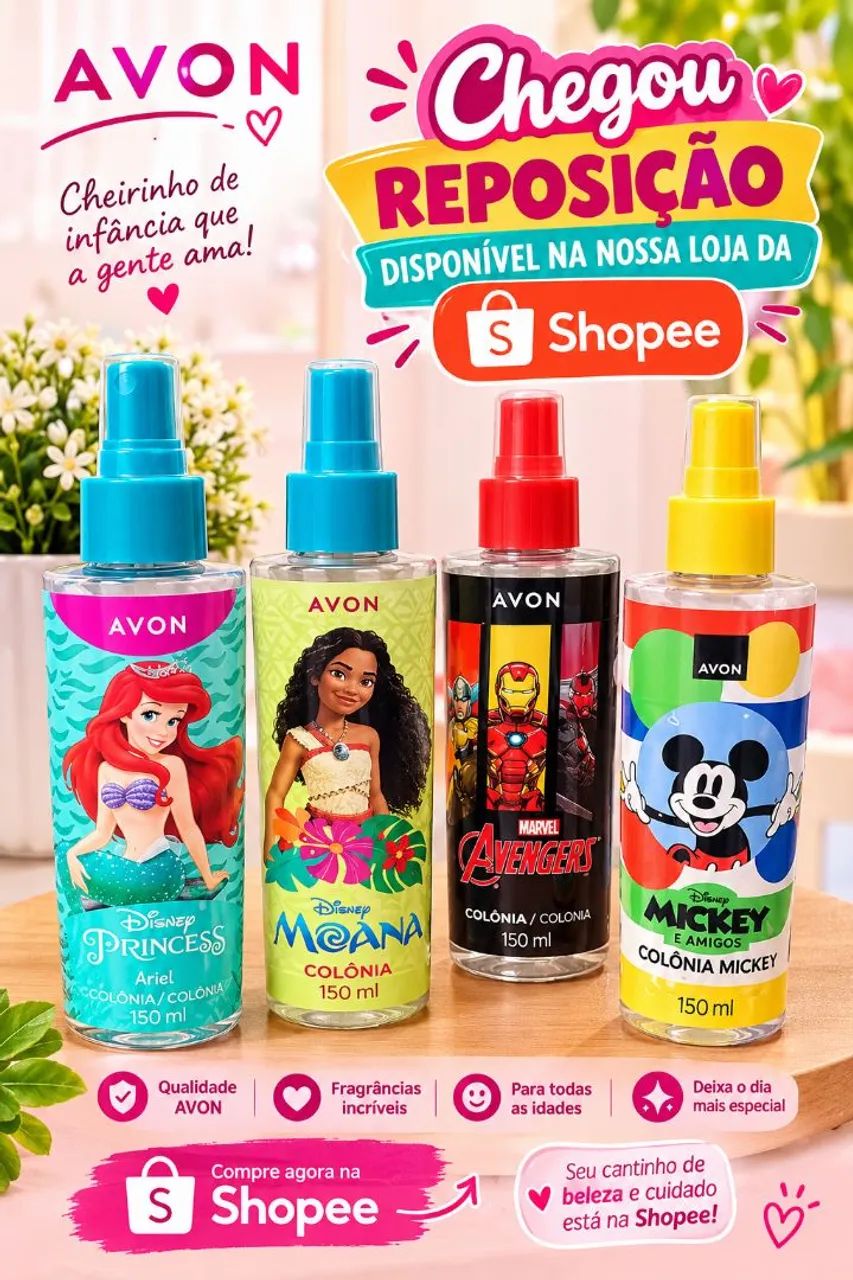 Colônias Infantil Avon 150 Ml