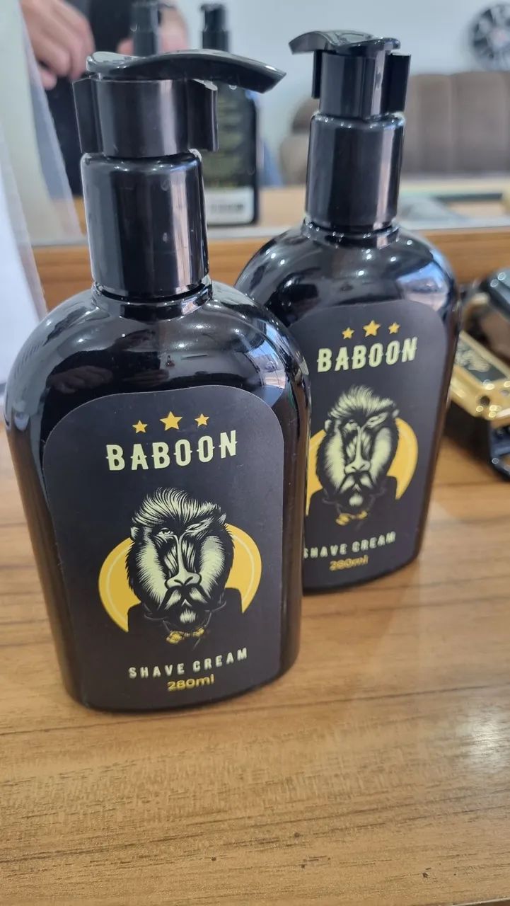Shave cream baboon 