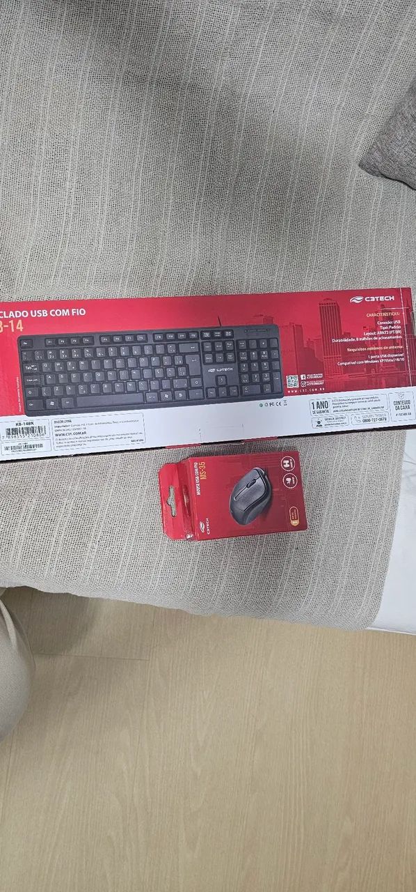 Teclado e mouse novos, zerado, sem uso, na caixa - Foto 2