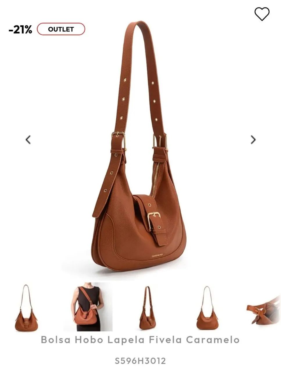 Bolsa caramelo Constance - Foto 3