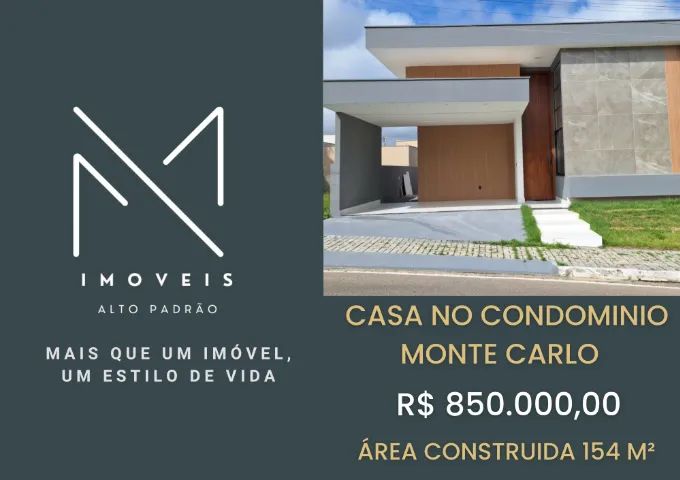 Casa Térrea Condomínio Monte Carlo