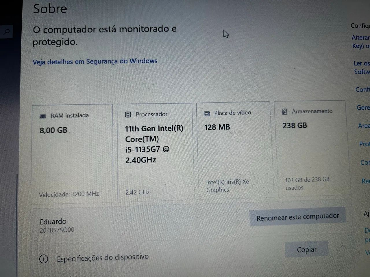 Notebook Lenovo ThinkPad E14 Gen 2 i5 11ª Geração | 8GB RAM | SSD 256GB - Foto 3