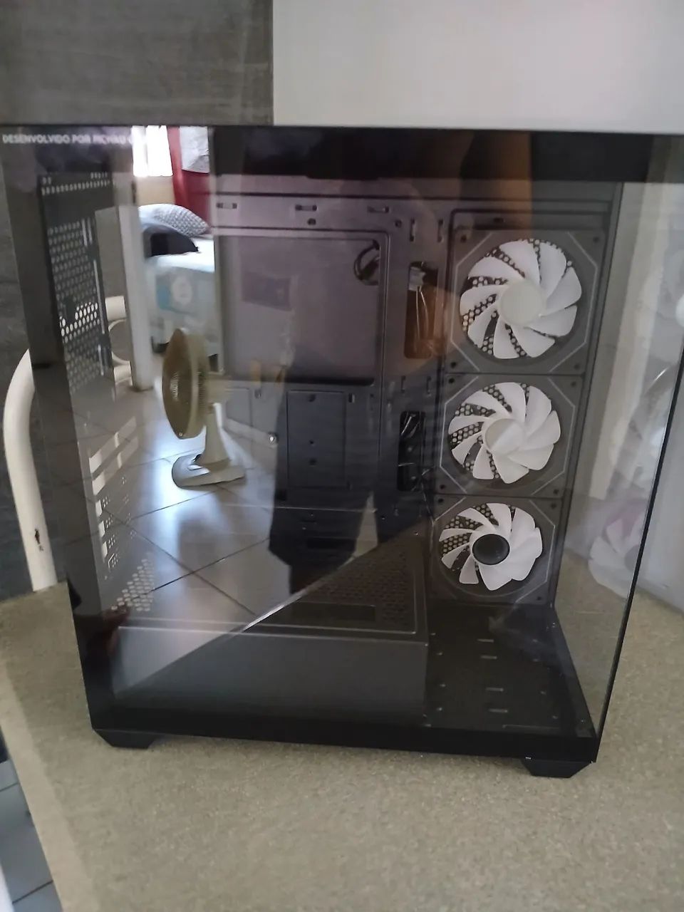Gabinete gamer com 3 fans argb - Foto 2