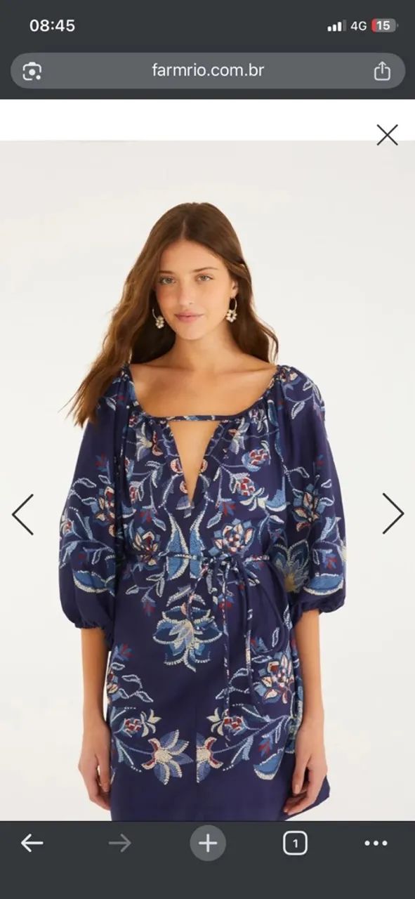 Vestido curto farm  - Foto 2