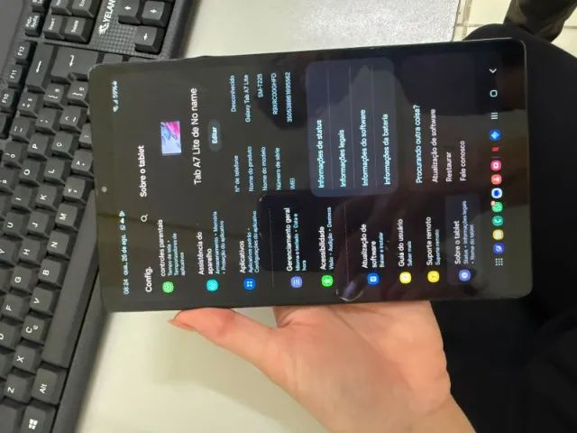 Tablet SAMSUNG Galaxy Tab A7 Lite 8.7 32GB WiFi 2021 Cinza - Foto 2