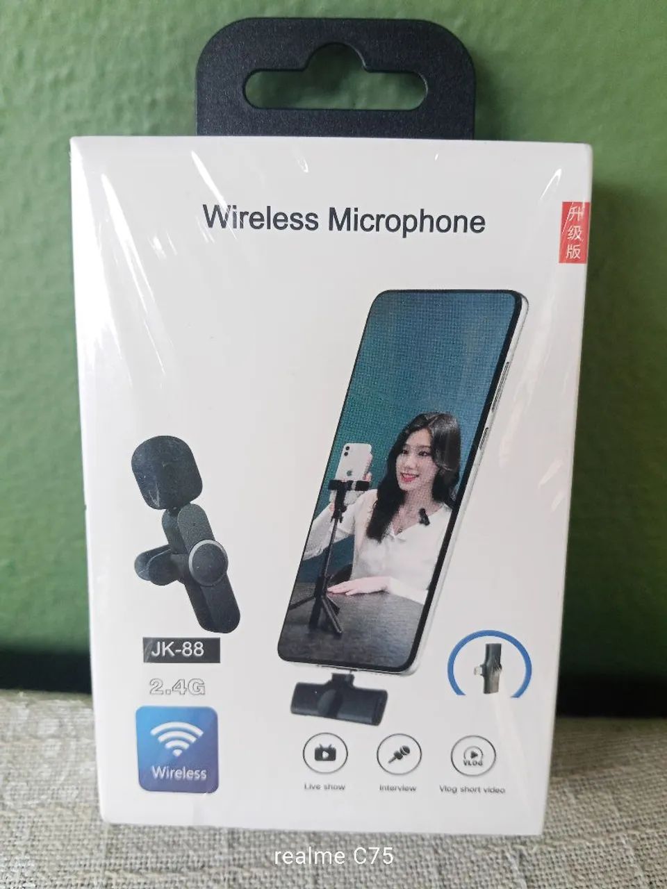 Microfone sem fio para celular 