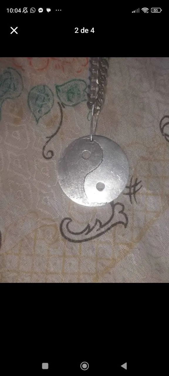 Vendo prata 925 7mm com pingente  - Foto 2