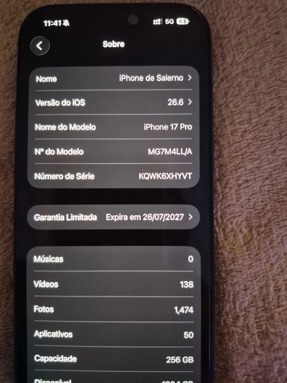 iPhone 17 Pro 256 gb Azul  - Foto 5