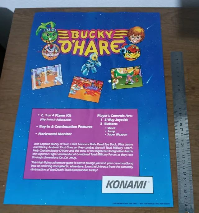 Material de divulgação Bucky'O Hare original 1993 - Foto 3