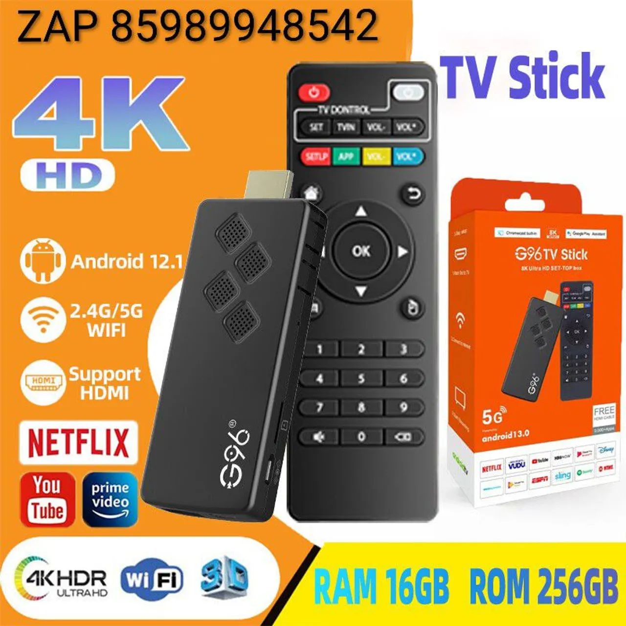 TV Stick G96 ( Nova Zerada )