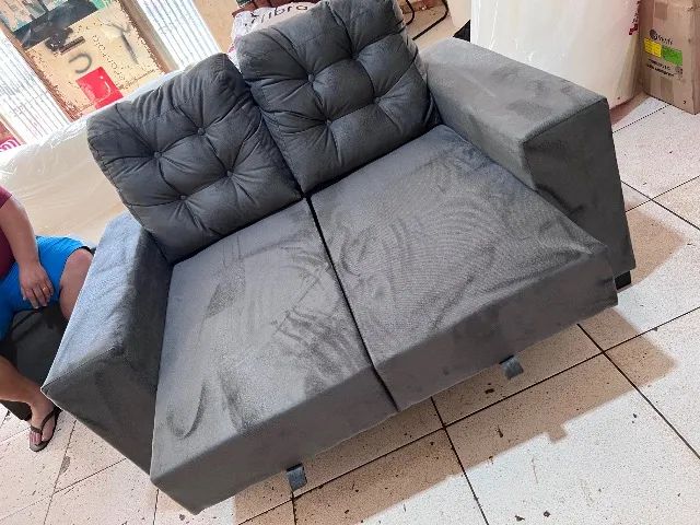 Sofá Direto da Fábrica Com 2 Lugares Retrátil Novo , Mega Oferta  - Foto 3