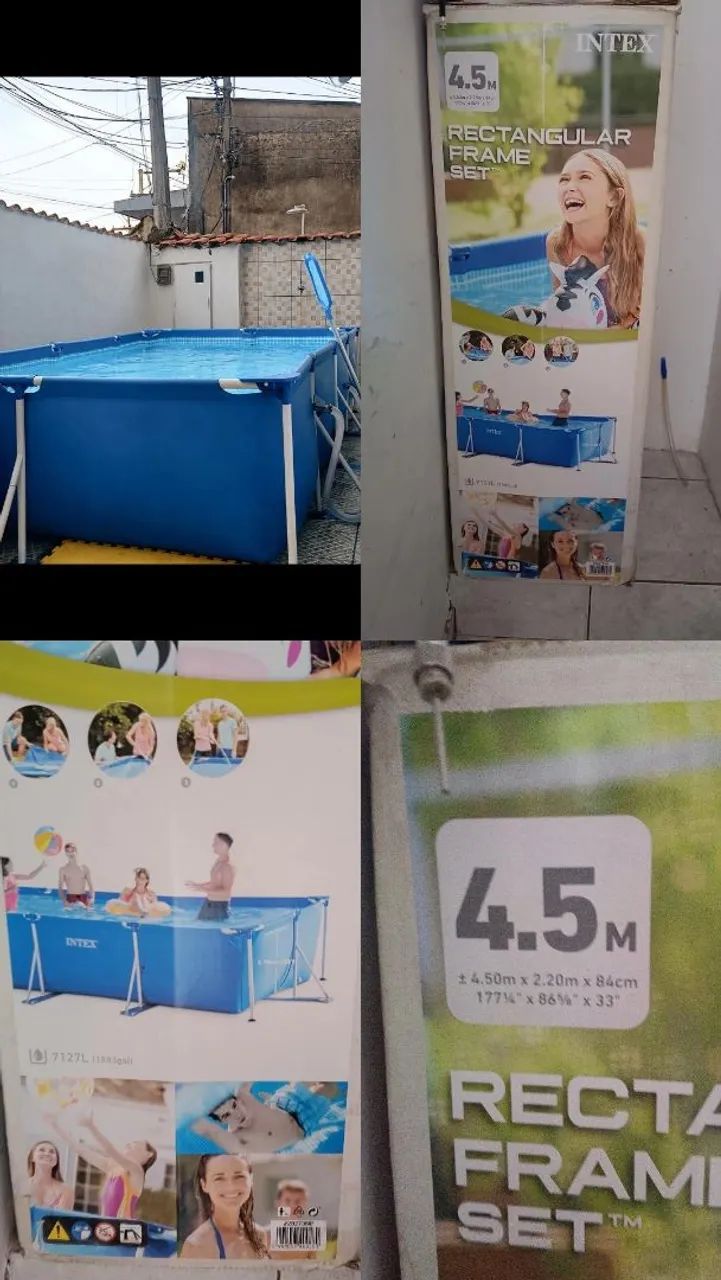 Piscina Intex 7 mil e poucos litros  - Foto 3