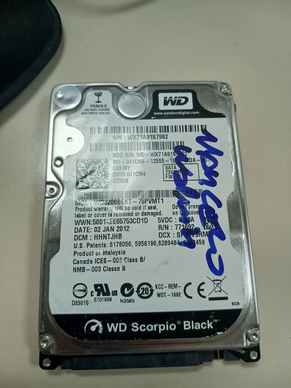 HD 320GB notebook 2,5