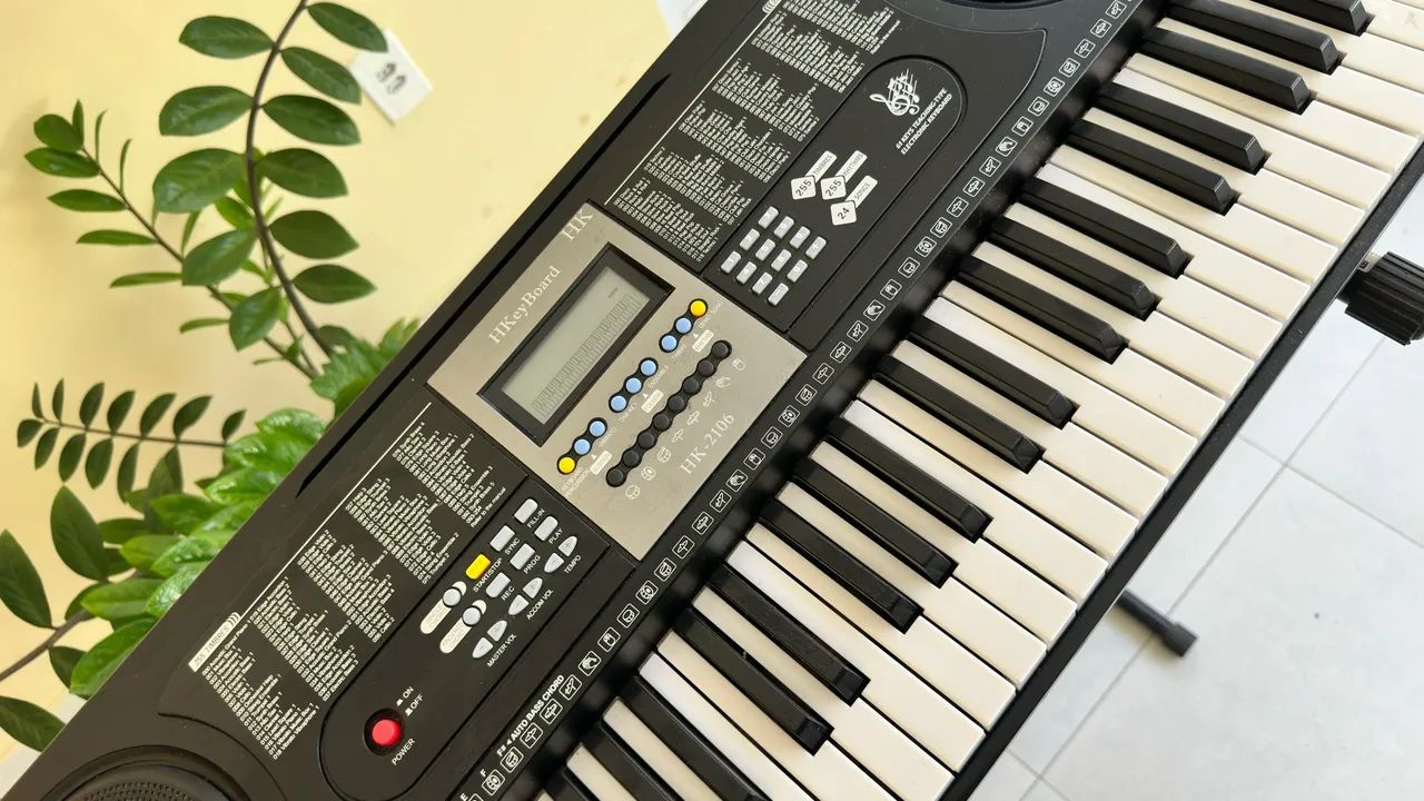 Teclado musical eletrônico com suporte  - Foto 2
