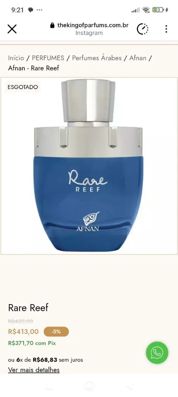 Perfume afnan rare reef 