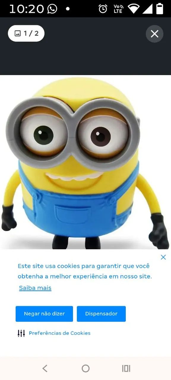 Boneco Minions mexe olhos e boca  - Foto 2