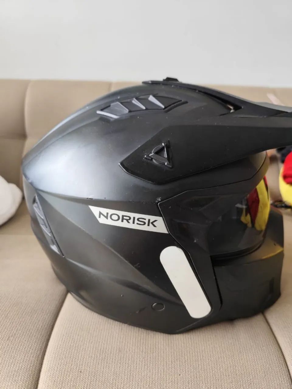 Capacete no risk, com microfone via Bluetooth  - Foto 4