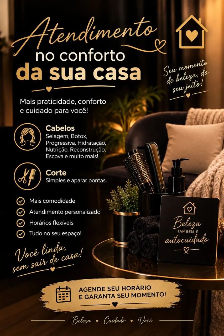 Cabeleleira a domicílio ?