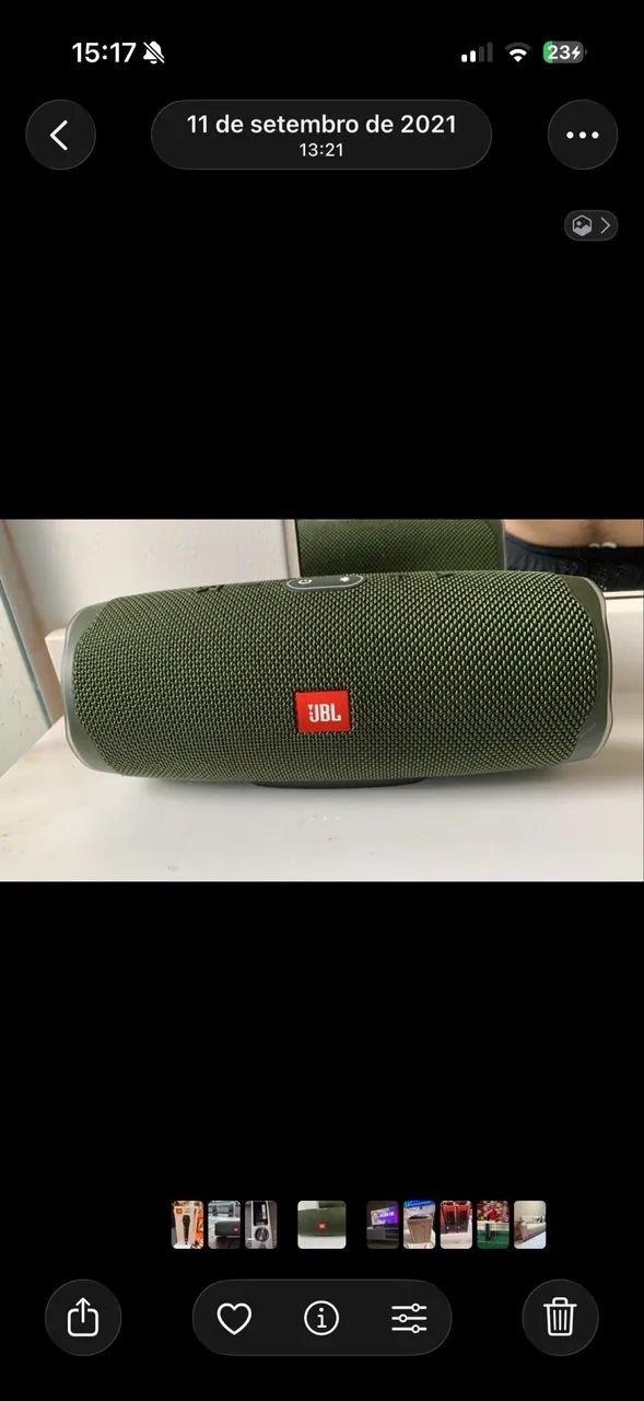 Caixa de som JBL charge 