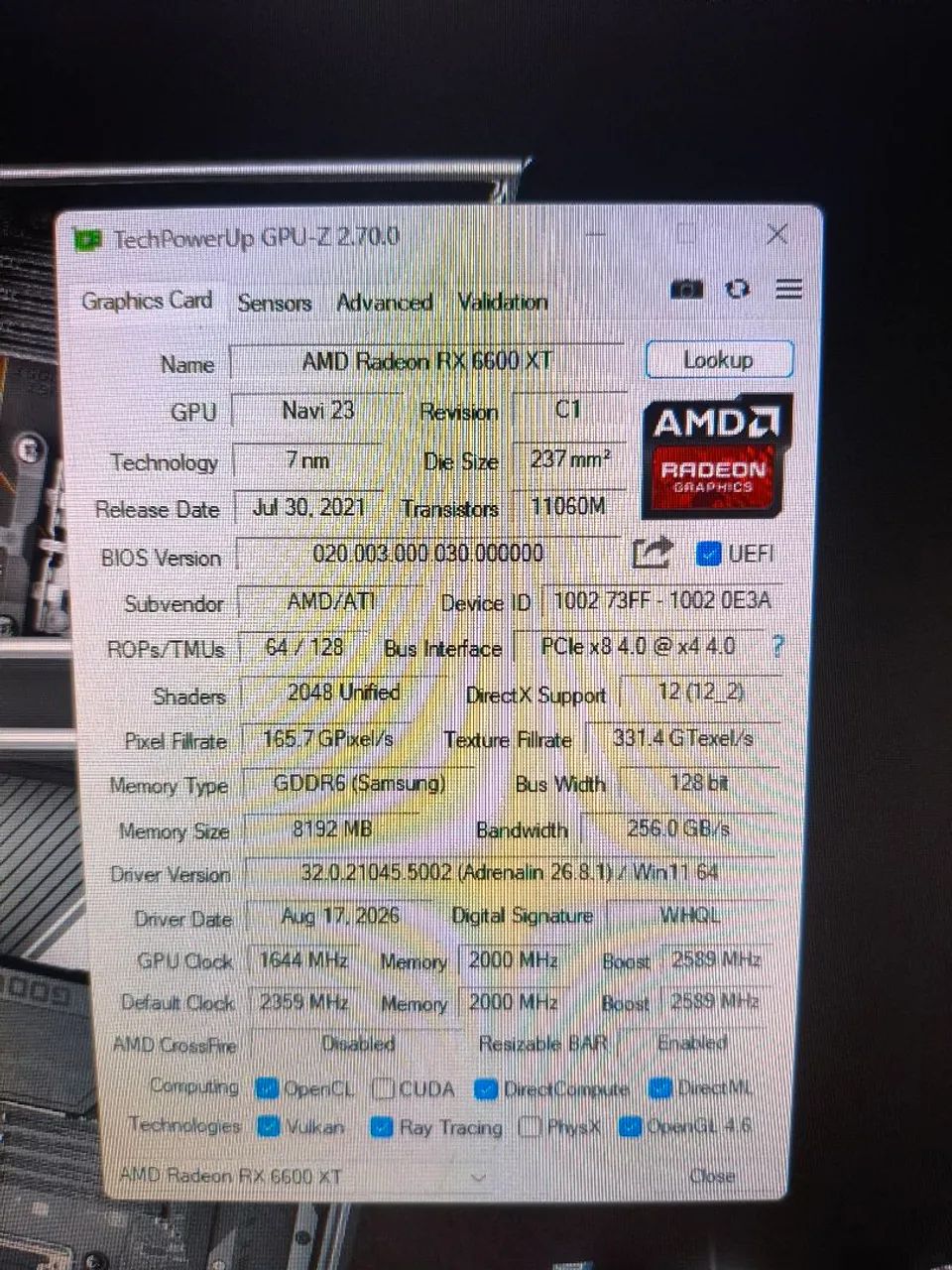 RX 6600 XT Jieshuo  - Foto 2