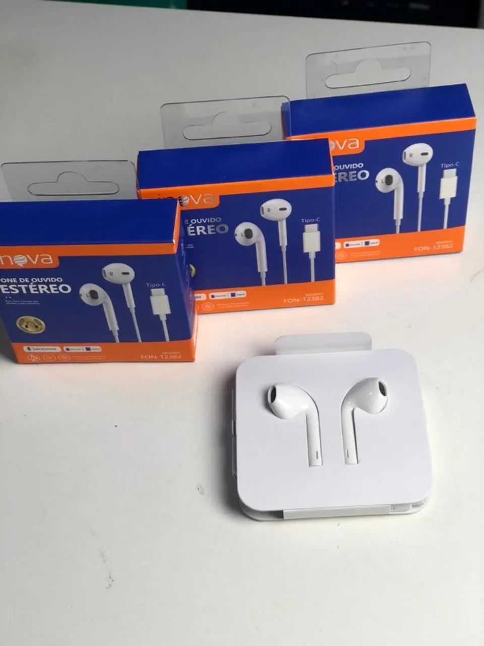 Fone de ouvido estéreo - USB-C, cabo de 2,1m. - Foto 2