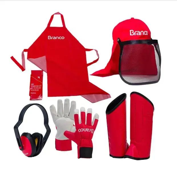 KIT EPI P/ ROÇADOR JARDINEIRO BRANCO