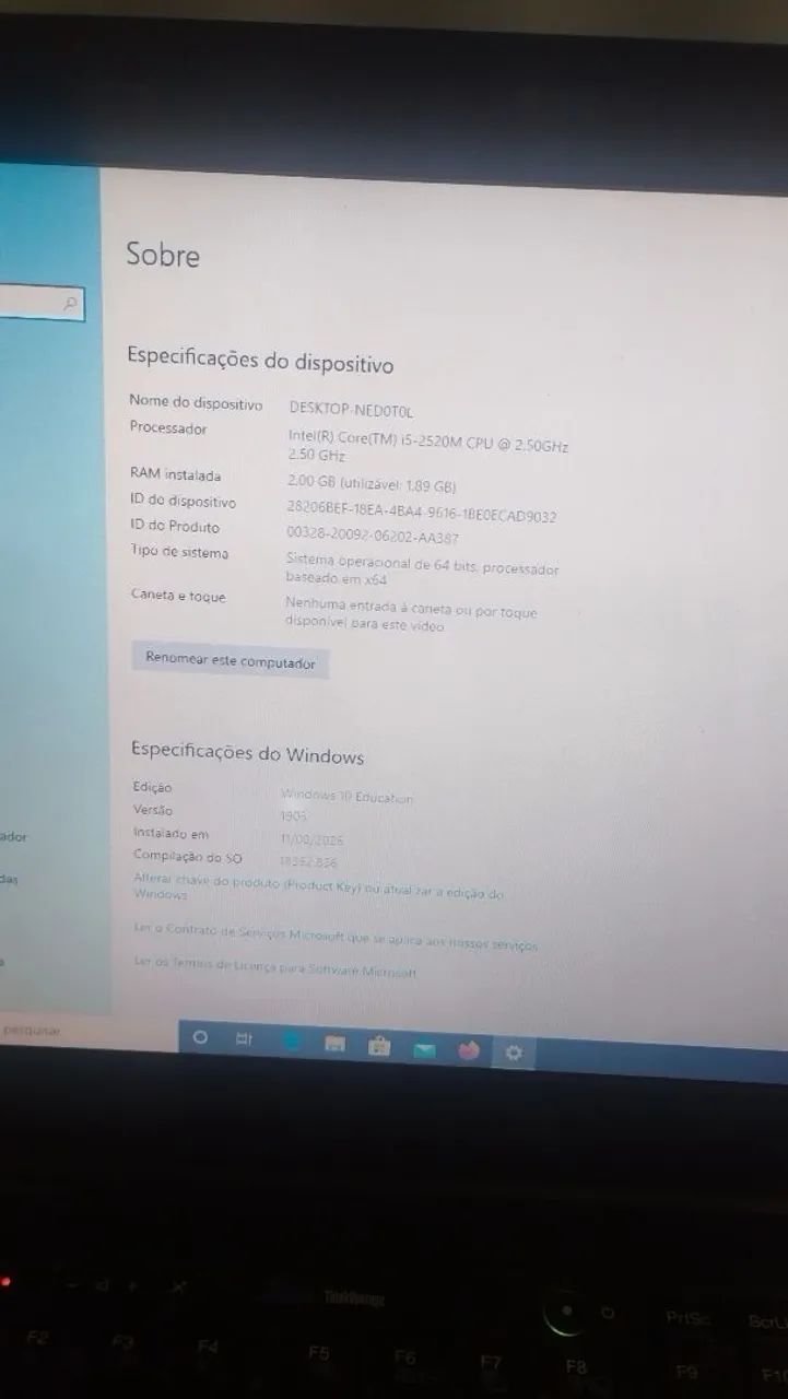 Notebook Lenovo ThinkPad Core i5 - 2 GB RAM - HD 300 GB - Foto 5