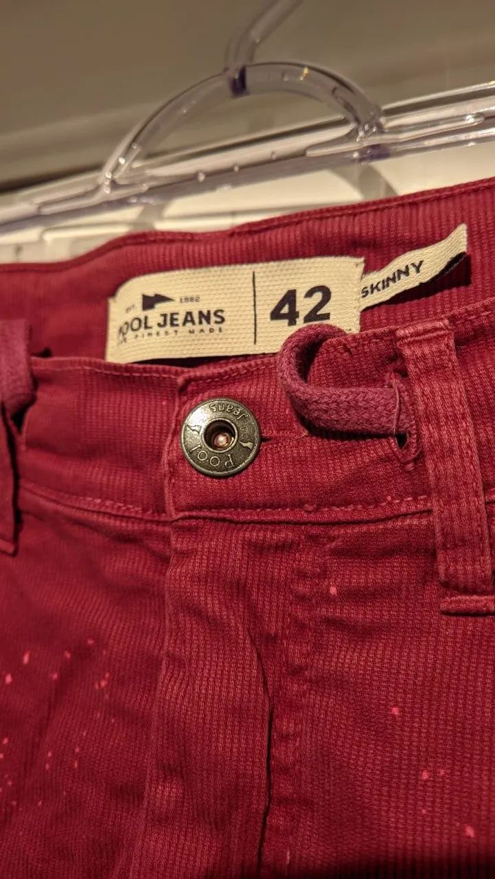 Bermuda Jeans Canelada Vinho n42 (Pool Jeans) - Foto 2