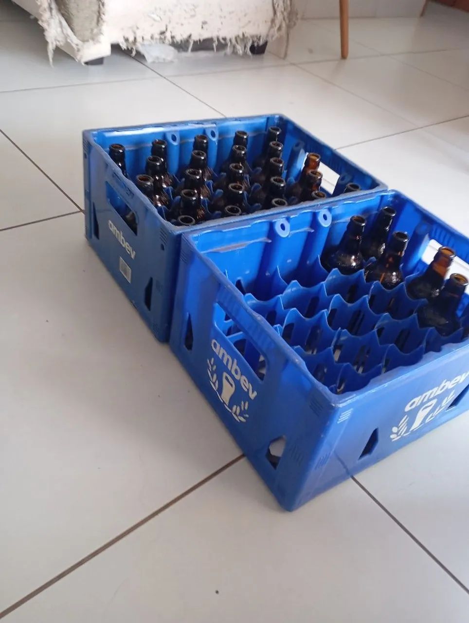 2 caixa da AmBev azul de barrigudinha  - Foto 2