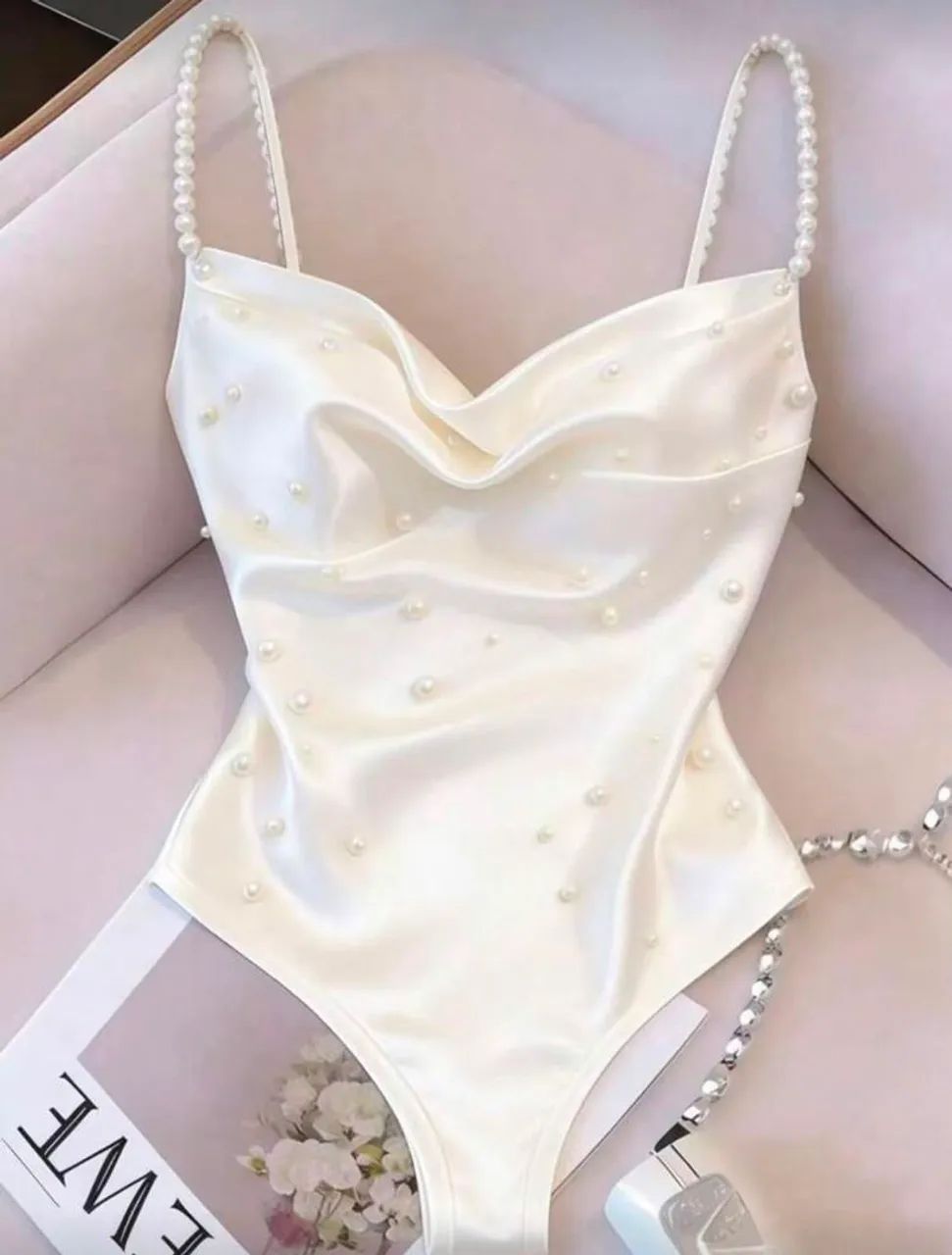 Body com pérolas Shein (NOVO)