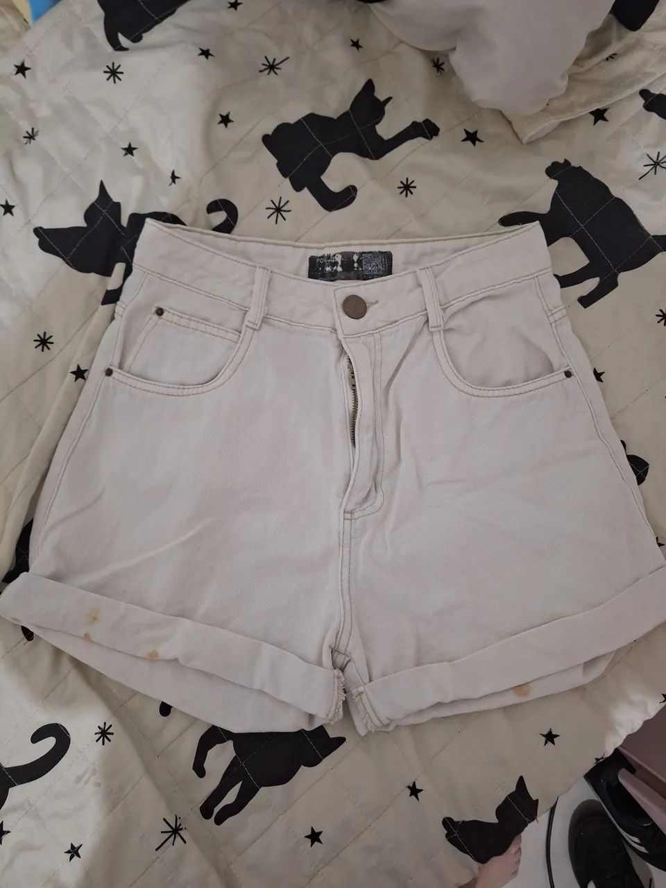 Shorts jeans branco