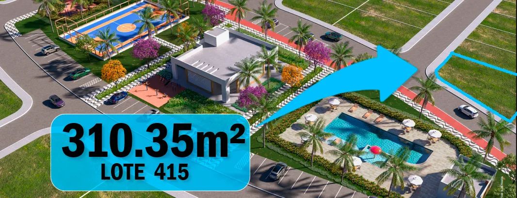 Lote de Esquina | 310,35 m² (Alto Padrão) - Copacabana Beach Residence Barra dos Coqueiros - Foto 2