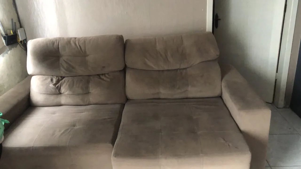 Sofá cama 3lugares retrátil/reclinável, - Foto 3