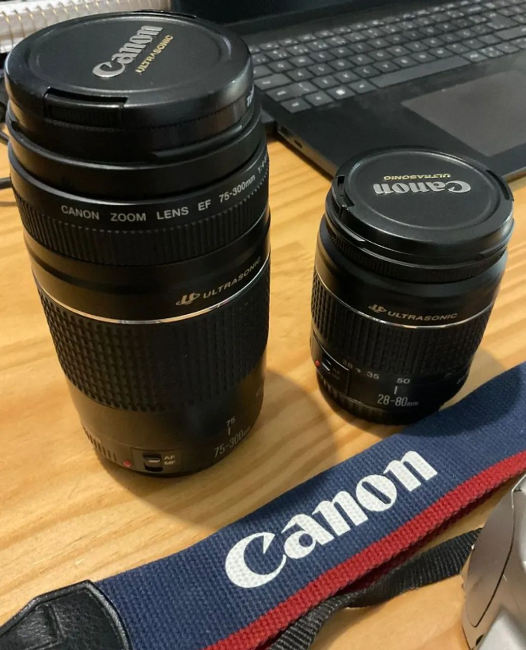 Kit Canon Analógico Rebel 2000 + Grip + Lentes (leia descrição) - Foto 2